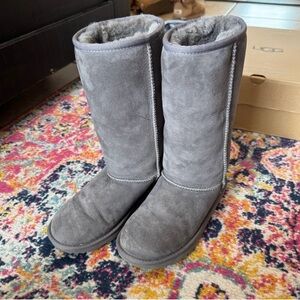 UGG Charcoal Suede Boots